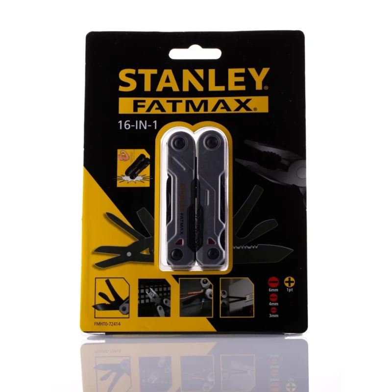 Stanley FATMAX 16-Tool Multitool Knife Softgrip Handle 200mm Closed Length FMHT0-72414