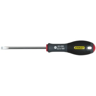 Stanley Standard Screwdriver with 100 mm Steel Blade, Ergonomic Grip, 47 mm Overall Length 0-65-098