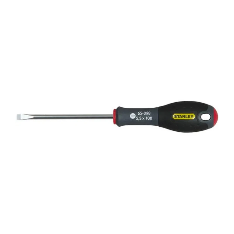 Stanley Standard Screwdriver with 100 mm Steel Blade, Ergonomic Grip, 47 mm Overall Length 0-65-098