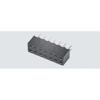 HARWIN M22 Series Straight Through Hole PCB Socket, 16-Contact, 2 Row, 2 mm Pitch, 12A, 500V, Liquid Crystal M22-7140842