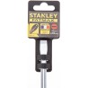 Stanley Slotted Screwdriver with 200 mm Steel Blade, Soft Grip Handle, Insulated 0-65-139