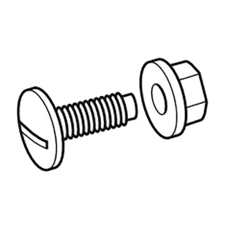 Cablofil International Plastic Nut and Bolt Polyvinyl Chloride Cable Tray Accessory 6379 53