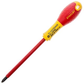 Stanley Insulated Screwdriver PZ2 Tip 125 mm Blade VDE 1000V Approved 0-65-419