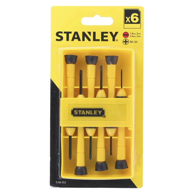Stanley Precision Phillips and Slotted Screwdriver Set 6-Piece 0-66-052