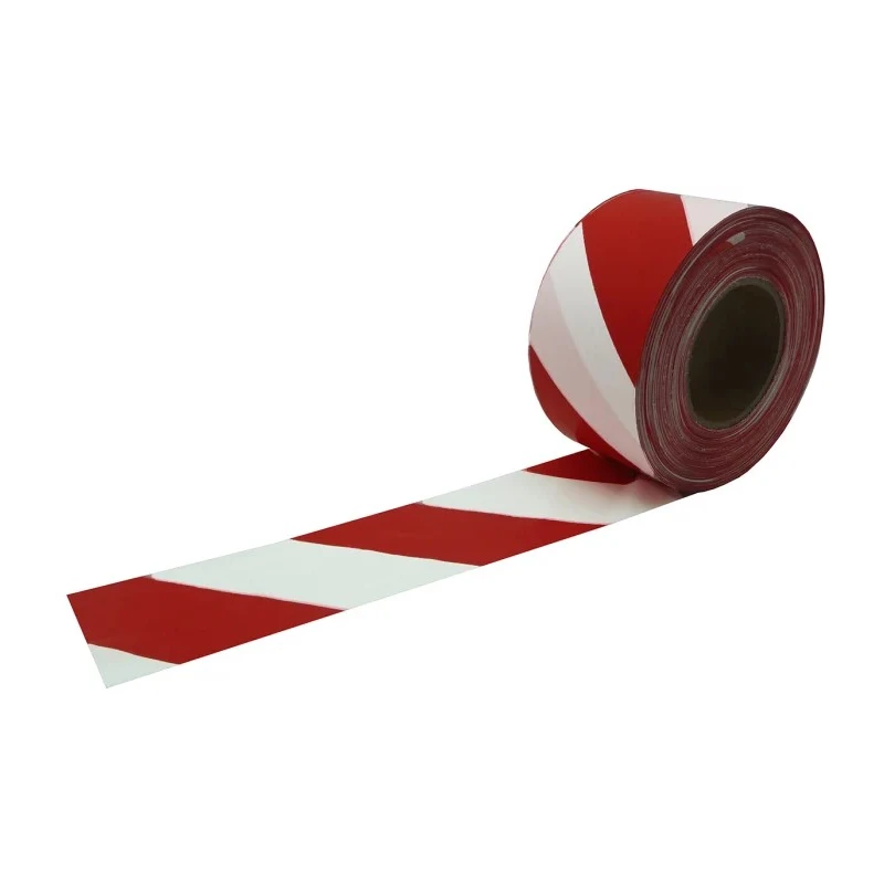 RS PRO White Red High Density Polyethylene Lane Marking Tape 75mm Width 500m Length 0.025mm Thickness RSNA 580 RB 125-2187