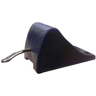 RS PRO Heavy Duty Rubber Wheel Chock 340 mm x 200 mm x 190 mm 125-2183