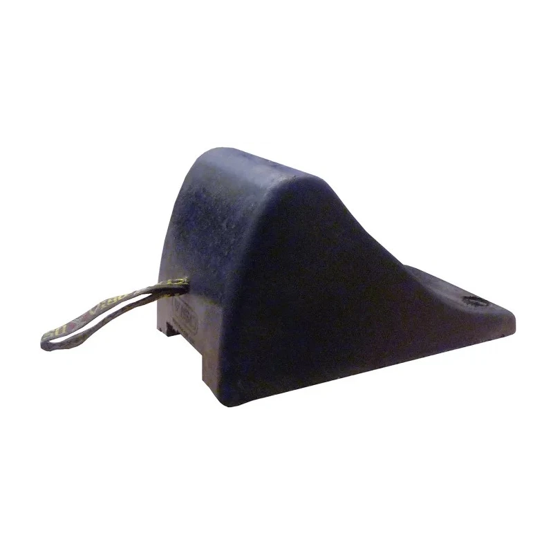 RS PRO Heavy Duty Rubber Wheel Chock 340 mm x 200 mm x 190 mm 125-2183