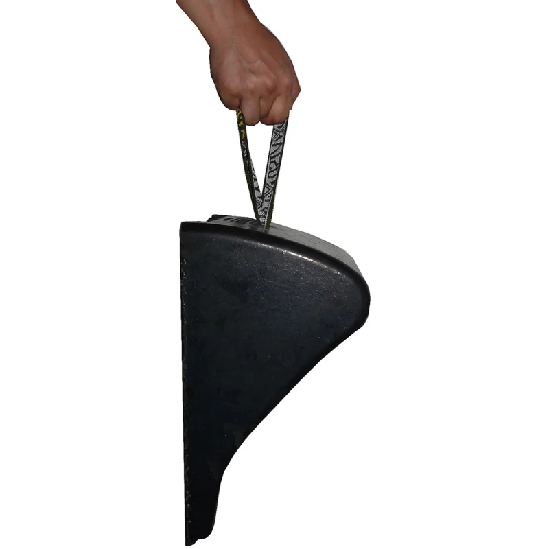 RS PRO Heavy Duty Rubber Wheel Chock 340 mm x 200 mm x 190 mm 125-2183