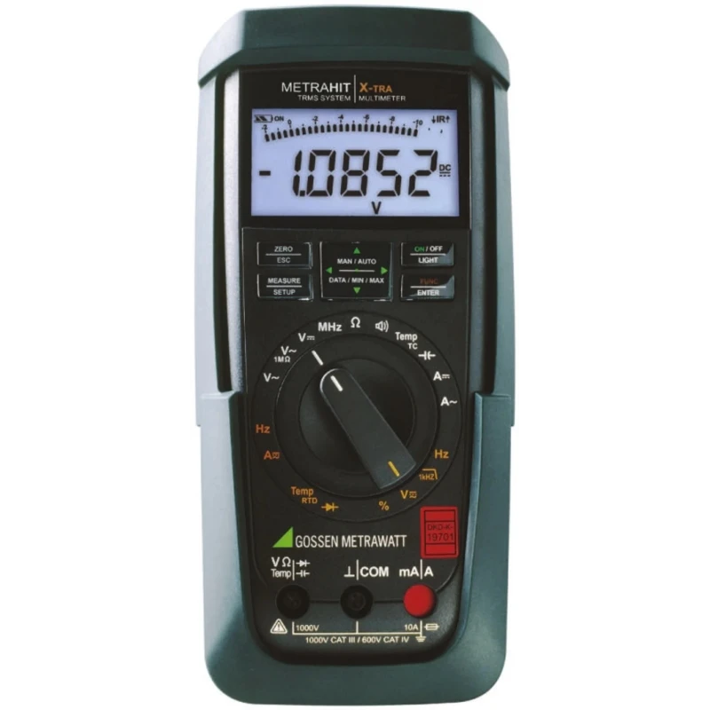 Gossen Metrawatt METRAHIT AM XTRA Handheld True RMS Multimeter, 1kV, CAT III & CAT IV Safety M240A