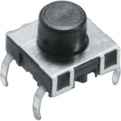 Schurter Black Tactile Switch Button SPST 50mA 42V DC PCB Mount IP40 PMS Series IP40
