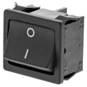 Marquardt DPST On-Off On-Off Rocker Switch Panel 12A 250V ac Black Rectangular Actuator 1802.6123