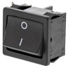 Marquardt DPST On-Off On-Off Rocker Switch Panel 12A 250V ac Black Rectangular Actuator 1802.6123