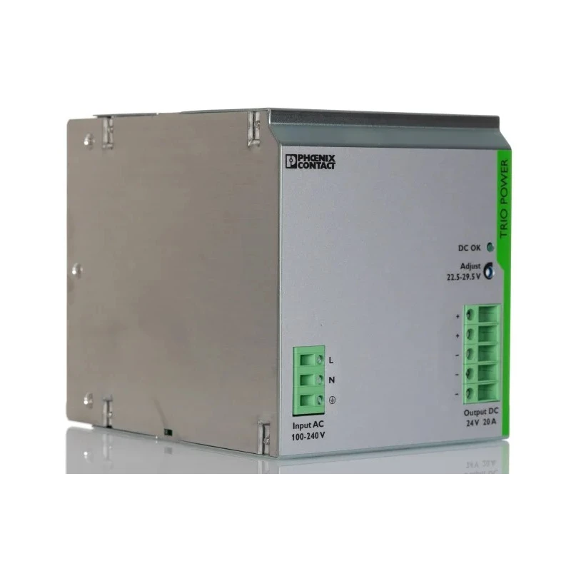 Phoenix Contact TRIO POWER Switched Mode DIN Rail Power Supply 1-Phase 264V AC Input 29.5V DC, 20A Output, 480W Power 2866381