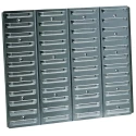 Raaco Steel Workshop Storage System 139830, Wall Mount Steel Cabinet with Panels and Bins, H 440 mm x W 1866 mm x D 150 mm
