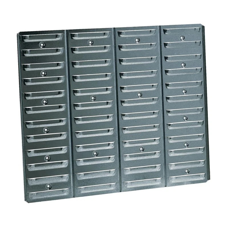 Raaco Steel Workshop Storage System 139830, Wall Mount Steel Cabinet with Panels and Bins, H 440 mm x W 1866 mm x D 150 mm