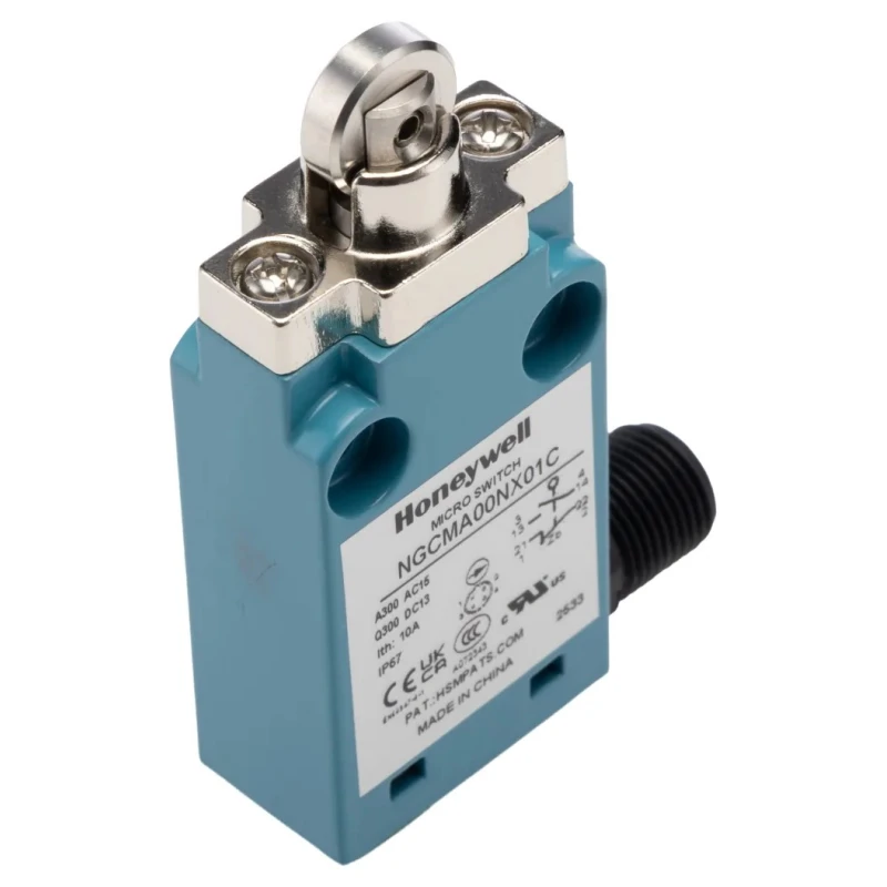 Honeywell Technologies NGC Series Roller Plunger Metal Housing Limit Switch SPDT, IP67, 240V AC, 6A NGCMA00NX01C