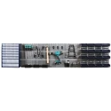 Raaco Steel Workshop Storage System 139830, Wall Mount Steel Cabinet with Panels and Bins, H 440 mm x W 1866 mm x D 150 mm