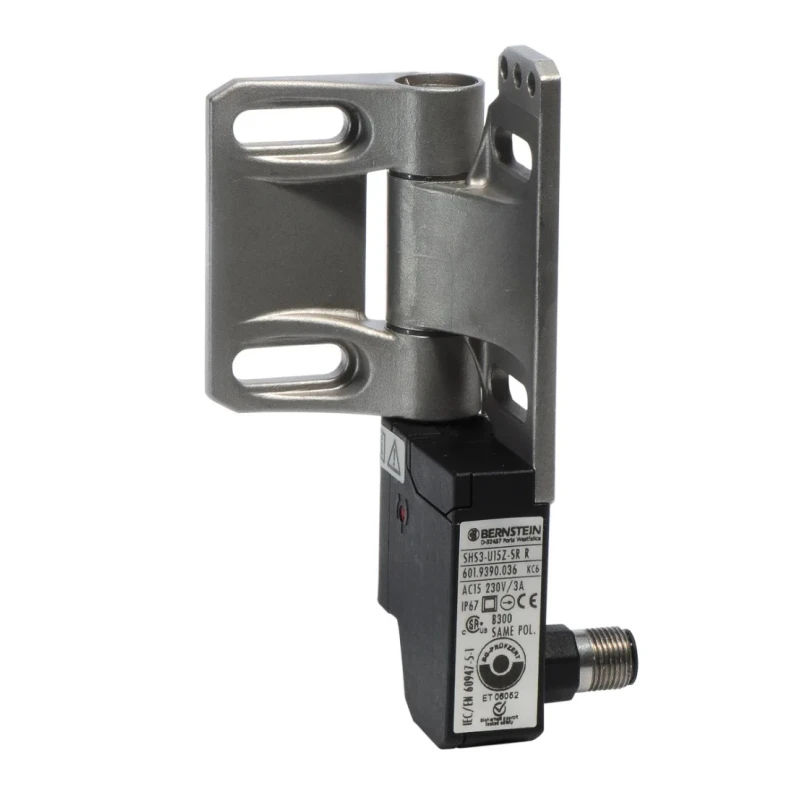 Bernstein AG SHS Safety Hinge Switch IP67, 24V DC/230V AC, Pressure Die Cast Zinc Housing 6019390036