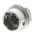 Hirose Circular Connector Miniature Panel Mount Socket Male 12 Contacts 2A 100V HR10 Series 