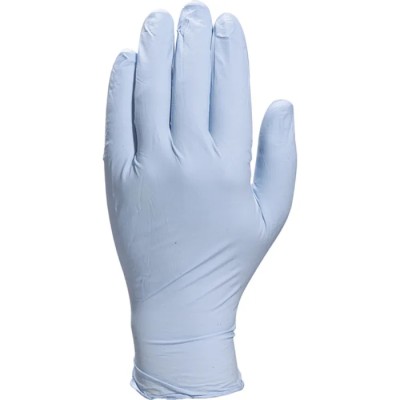 Delta Plus Blue Nitrile Disposable Gloves VENITACTYL V1400B100 Food Safe 240mm Length V1400B10007