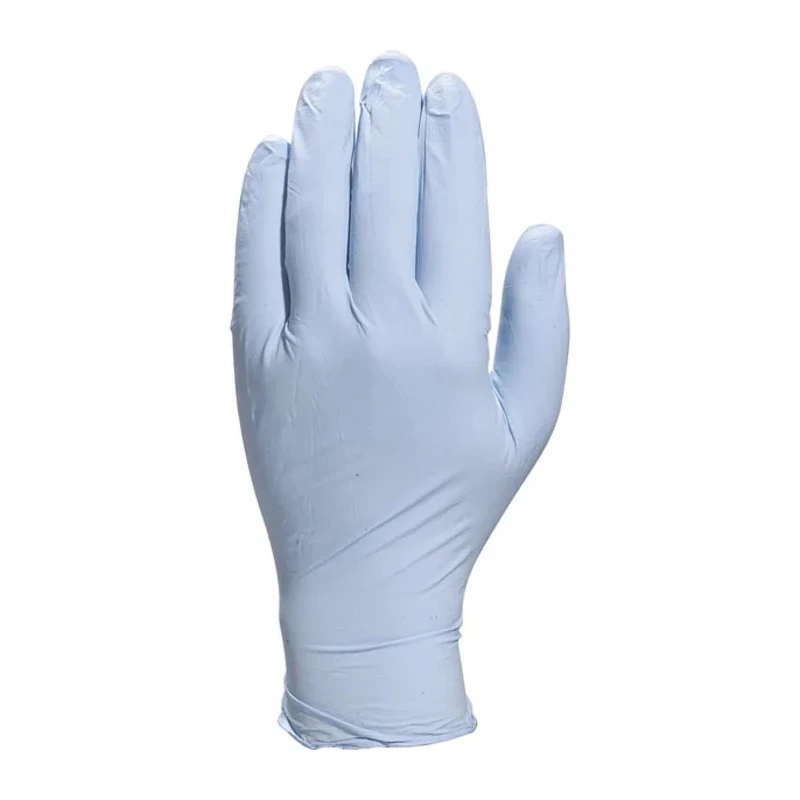 Delta Plus Blue Nitrile Disposable Gloves VENITACTYL V1400B100 Food Safe 240mm Length V1400B10007