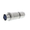 Hirose Circular Connector Miniature Cable Socket, 6 Contacts, Female, 2A, 100V, Push Pull Latching, Brass Zinc Housing HR10