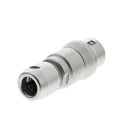 Hirose Circular Connector Miniature Cable Socket, 6 Contacts, Female, 2A, 100V, Push Pull Latching, Brass Zinc Housing HR10