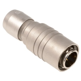 Hirose Miniature Circular Connector, 4 Contacts, Cable Mount Plug, Male, Push Pull, 2A Current, 150/200V AC, Brass HR10