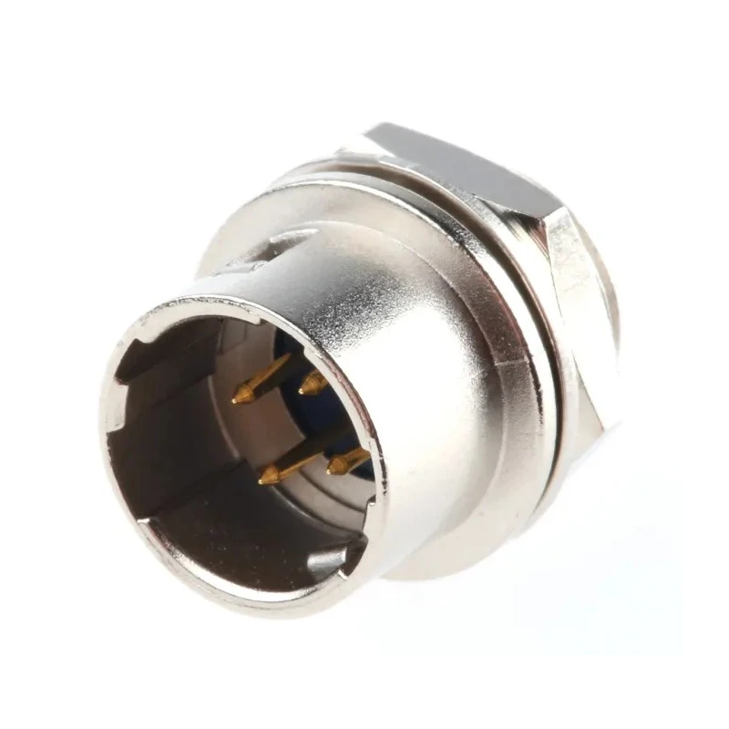 Hirose Miniature Circular Connector, 4 Contacts, Panel Mount, Socket, Male, 100V, 2A, HR10 Series 