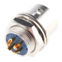 Hirose Miniature Circular Connector, 4 Contacts, Panel Mount, Socket, Male, 100V, 2A, HR10 Series 