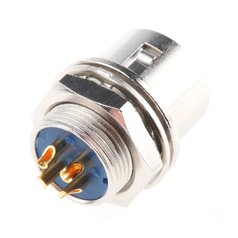 Hirose Miniature Circular Connector, 4 Contacts, Panel Mount, Socket, Male, 100V, 2A, HR10 Series 