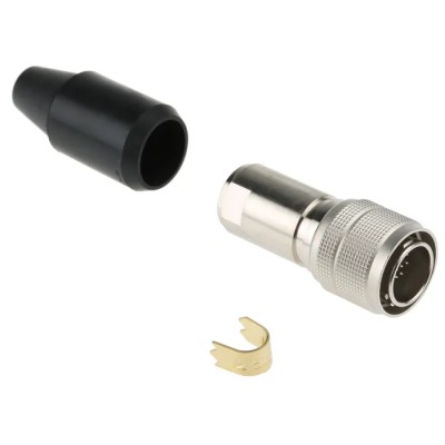 Hirose Circular Connector Miniature 20 Contacts Cable Plug Male, 100V, 2A, HR10 Series HR10A-13P-20P(73)