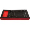 RS PRO 12-Piece Ratchet Combination Spanner Set 8 to 19 mm Chrome Vanadium Steel 125-3051