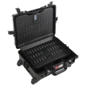 RS PRO Raptor Wheeled Tool Case Black 530 x 400 x 230 mm 125-3050