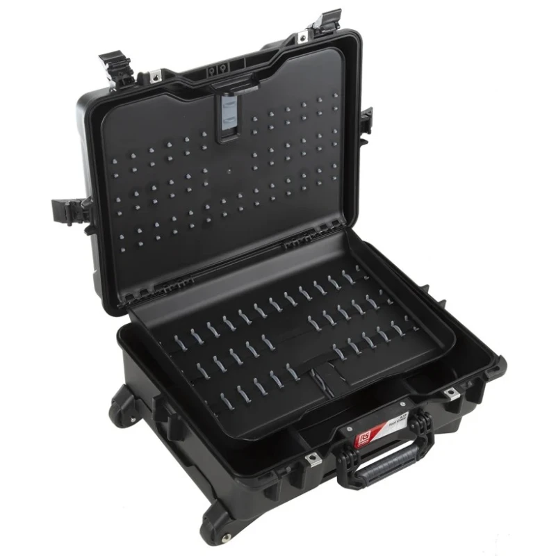 RS PRO Raptor Wheeled Tool Case Black 530 x 400 x 230 mm 125-3050