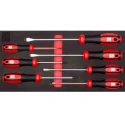 RS PRO Pozidriv, Slotted Standard Screwdriver Set, 7-Piece 125-3058