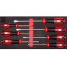 RS PRO Pozidriv, Slotted Standard Screwdriver Set, 7-Piece 125-3058