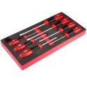 RS PRO Pozidriv, Slotted Standard Screwdriver Set, 7-Piece 125-3058