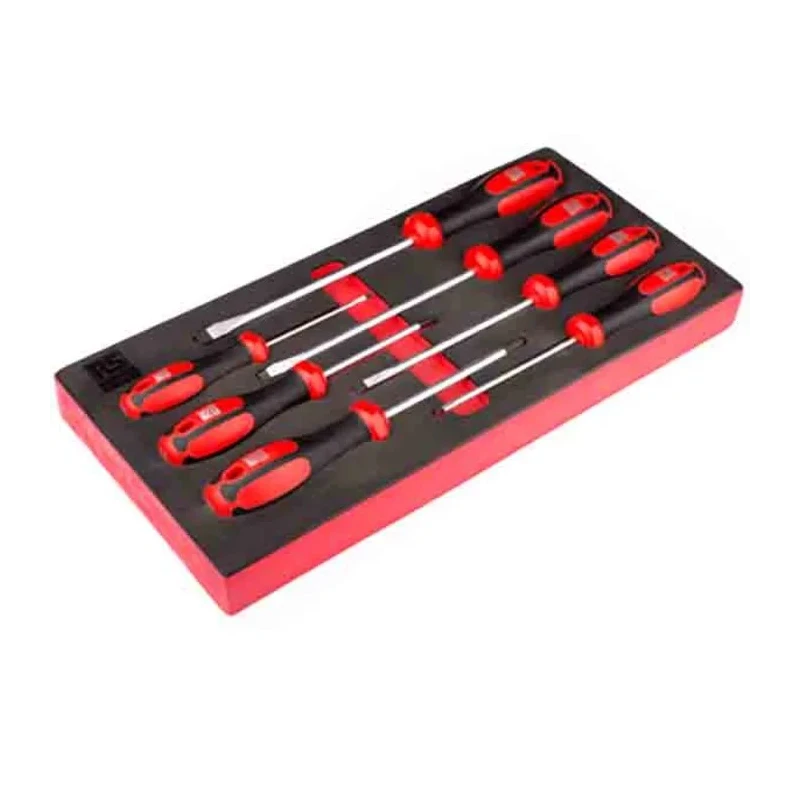 RS PRO Pozidriv, Slotted Standard Screwdriver Set, 7-Piece 125-3058
