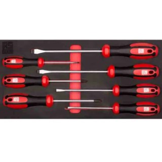 RS PRO Phillips, Slotted Standard Screwdriver Set 7-Piece Turkey Origin 125-3057