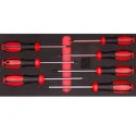 RS PRO Torx Standard Screwdriver Set, 7-Piece, Tip Sizes T10-T40, Chrome-Vanadium-Molybdenum Steel 125-3060