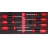 RS PRO Torx Standard Screwdriver Set, 7-Piece, Tip Sizes T10-T40, Chrome-Vanadium-Molybdenum Steel 125-3060