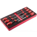 RS PRO Torx Standard Screwdriver Set, 7-Piece, Tip Sizes T10-T40, Chrome-Vanadium-Molybdenum Steel 125-3060