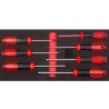 RS PRO Torx Standard Screwdriver Set, 7-Piece, Chrome-Vanadium-Molybdenum Steel, Ergonomic Handles, Model 125-3061