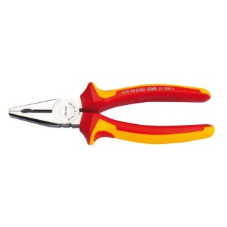 RS PRO Combination Plier, 200mm Overall Length, VDE/1000V Approved, 43mm Jaw, DuoTech Soft Grip 125-3067