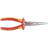 RS PRO Long Nose Plier, 200mm Overall Length, 74mm Jaw, VDE 1000V Approved, Polyvinyl Chloride Handle 125-3073