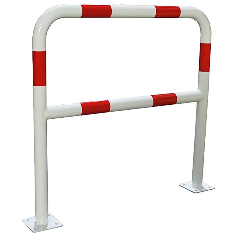 RS PRO Red White Safety Barrier Steel with Adhesive Red Tape 1m x 1m 40mm Diameter 125-2176