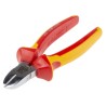 RS PRO VDE/1000V Approved Diagonal Side Cutter 160mm Overall Length 23mm Jaw Length Steel Jaw Bi-Metal Handle 125-3069
