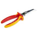 RS PRO Long Nose Plier Bent Nose, 200mm Overall Length, 72mm Jaw, VDE 1000V Approved 125-3074