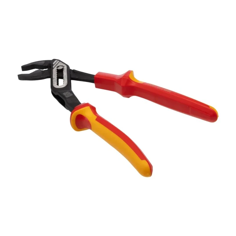 RS PRO Water Pump Plier, 250mm Overall Length, Soft Grip Handle, Chrome Vanadium Steel, VDE/1000V Approved 125-3076